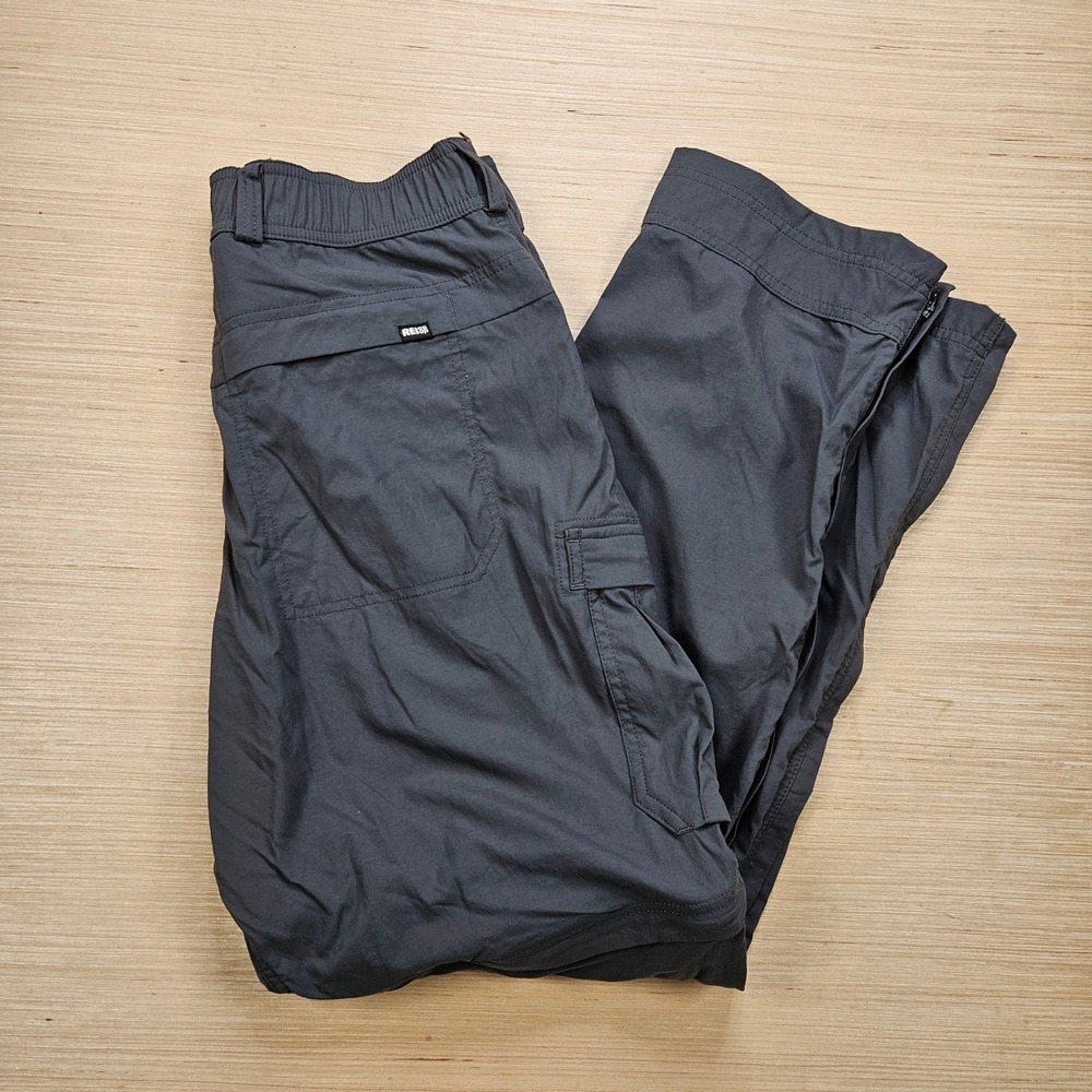 REI Co-op Convertible Pants Mens 30x30 Fit 28x28 Grey Nylon Spandex Hiking Cargo